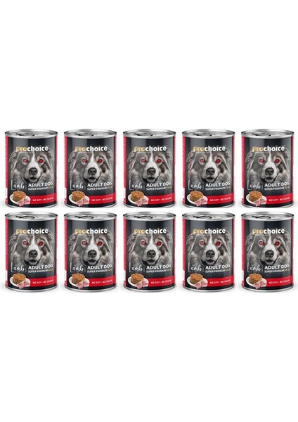 Kuzu ve Somon Etli Havuçlu Sekersiz Ezme Yetiskin Köpek Konservesi 400GR*10 Adet