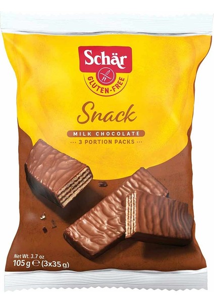 Glutensiz Sütlü Çikolata Kaplı Fındıklı Gofret 105 G