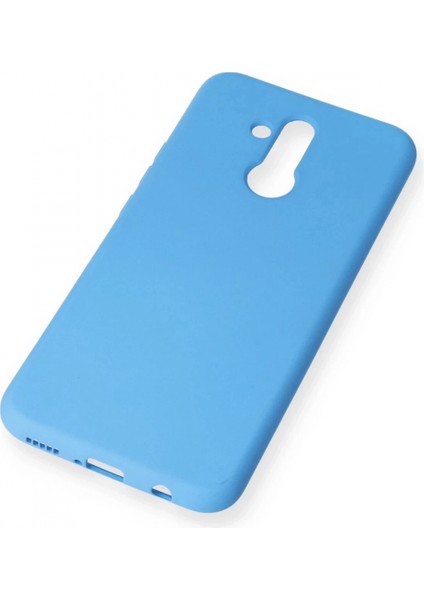 Huawei Mate 20 Lite Kılıf Nano Içi Kadife Silikon - Mavi fiyatları