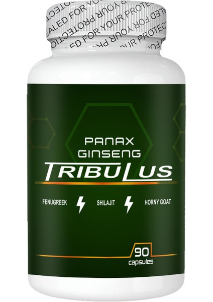 Panax: 1 Adet Panax Ginseng Tribuluslu Fenugreekli Shilajitli Hornygoatlı 90 Lı Erkeklere Özel Kapsüller