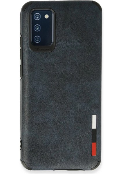 Samsung Galaxy A02S Kılıf Loop Deri Silikon - Lacivert