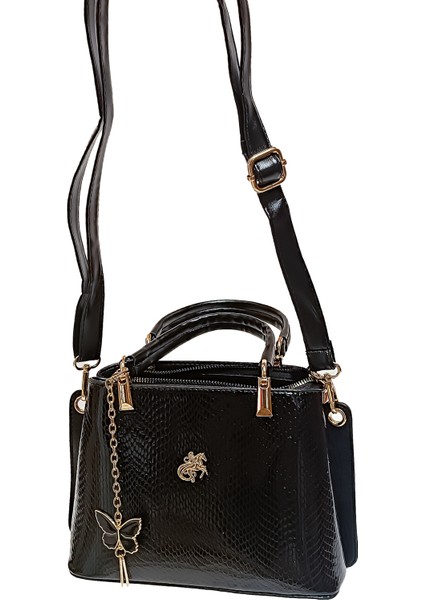 Siyah Rugan Omuz Çantası