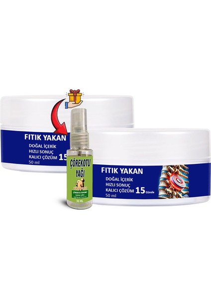 Fıtıkyakan: 2 Tane 50 ml Krem + Çörek Otu Yağı