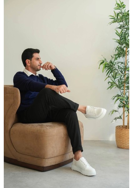 Xmpdby KB-X516 Kuback Beyaz Cilt Günlük Erkek Ayakkabı Bej (Numara: 40) modelleri