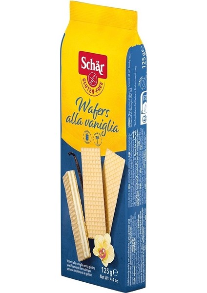 Wafers Alla Vaniglia 125 G - Glutensiz Vanilya Aromalı Gofret (2 Adet) modelleri