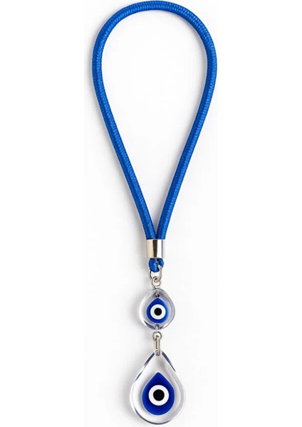 Cam Nazar Boncuklu Dikiz Aynasi Süsü El Yapimi Damla Nazarlik