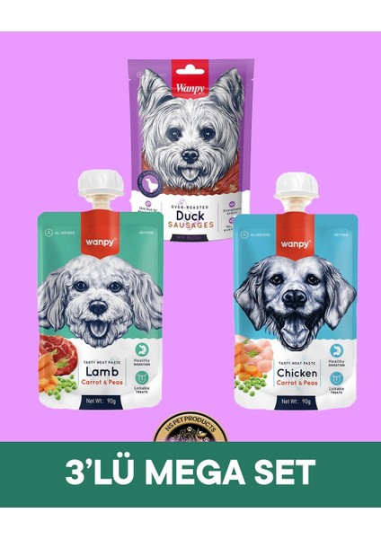Köpek Maması 3'lü Mega Set - 1