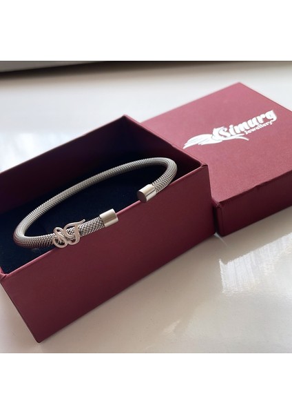 Gümüş Elyazısı Harfli Beyaz Çelik Bileklik fırsatları
