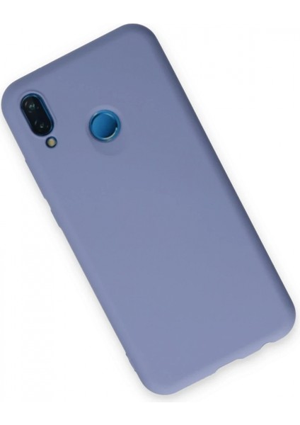 Huawei P20 Lite Kılıf Nano Içi Kadife Silikon - Lila modelleri