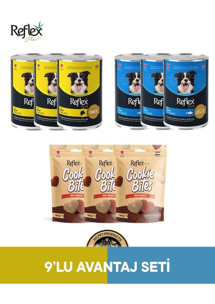 Plus Köpek Maması 9'lu Avantaj Set