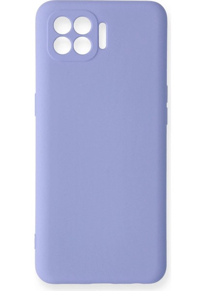Oppo Reno 4 Lite Kılıf Nano Içi Kadife Silikon - Lila