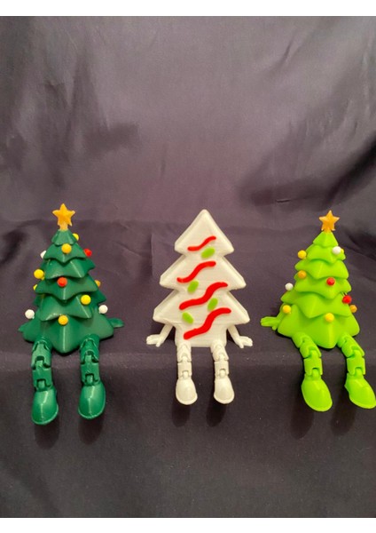 Yılbaşı Temalı Dekor Figürleri 3’lü Set – Ağaç ve Hediye Kutusu Hediyelik Konsept fiyatları