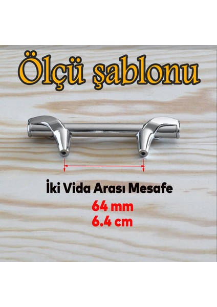 Mobilya Çekmece Mutfak Kapak Dolap Kulpları Kulbu Dolabı Kulpu 64 mm Krom Metal Kulp fiyatları