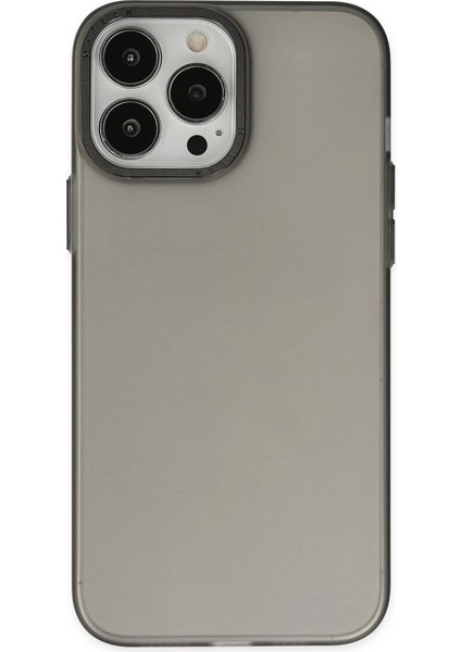 Iphone 14 Pro Max Kılıf Modos Metal Kapak - Siyah