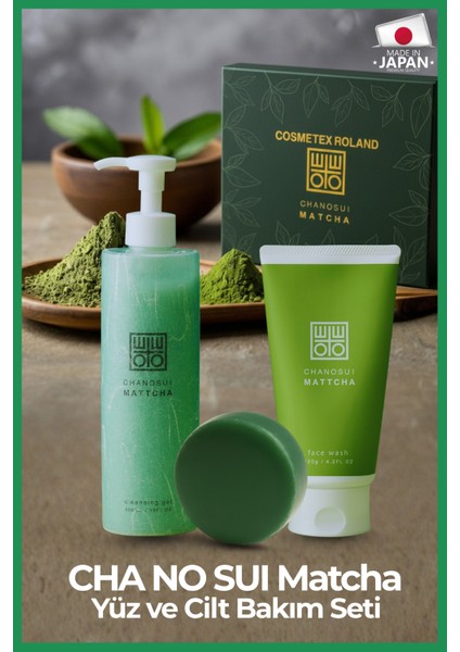 Cha No Suı Matcha Yüz Temizleme Seti
