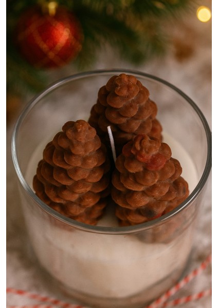 Dekoratif Mum (Kozalak)