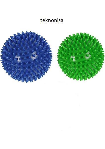 2 Liduyu Uyarıcı Sert Dikenli Masaj Topu El Ayak Vücut Egzersiz Fizik Tedavi