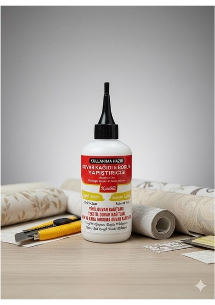 Hazır 250 Gr. Şeffaf Duvar Kağıdı Tutkalı , Bordür Vinil Tekstil El Işi Yapıştırıcı Tutkal fiyatları