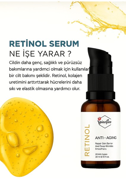 Retinol Serum 30 ml – Anti-Aging, Kırışıklık Karşıtı ve Cilt Yenileyici Serum fiyatları