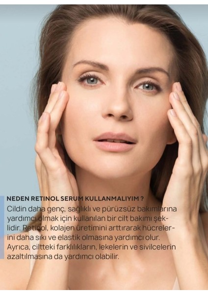 Retinol Serum 30 ml – Anti-Aging, Kırışıklık Karşıtı ve Cilt Yenileyici Serum