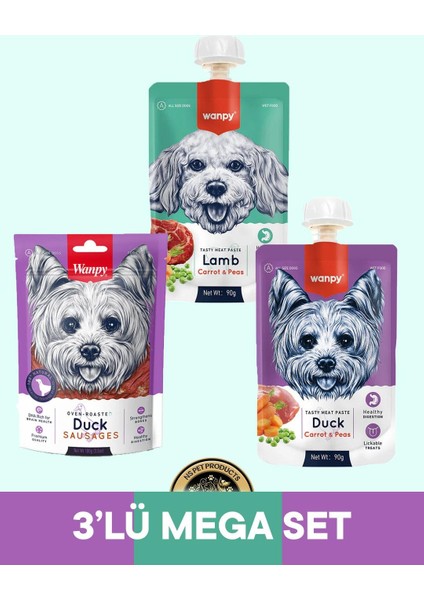 Köpek Maması 3'lü Mega Set - 3