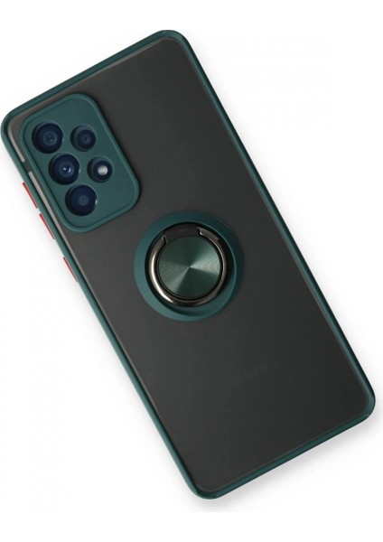 Ieg Samsung Galaxy A73 5g Kılıf Montreal Yüzüklü Silikon Kapak - Yeşil fiyatları