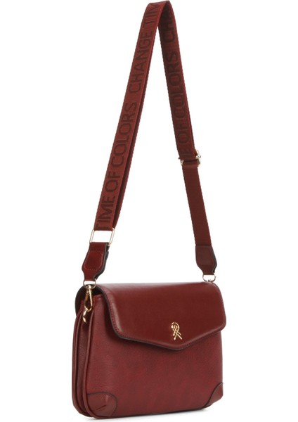 Kadın Deri Uzun Askılı El ve Omuz Çantası – Bordo – NEWPOLO364 fırsatları