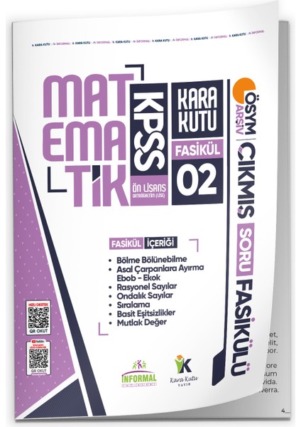 2026 KPSS Ön Lisans Matematik Kara Kutu 2.Fasikül ÖSYM Çıkmış Soru BÖLME BÖLÜNEBİLME MUTLAK DEĞER