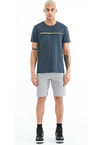 Alec Gri Melanj Standart Kalıp Erkek Şort - 81243