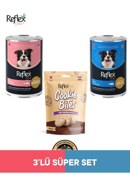 Plus Köpek Maması 3'lü Süper Set