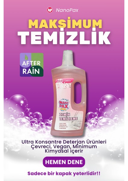 Zemin Temizleme Sıvı Deterjan Bahar Kokulu 4 x 1 Litre modelleri