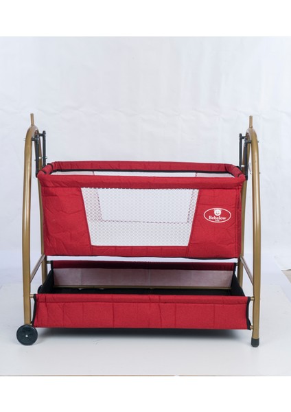 Keten Kumaş Profil Sallanabilir Gold Portatif Anne Yanı Cibinlikli Hamak Sepet Gold Beşik fiyatları