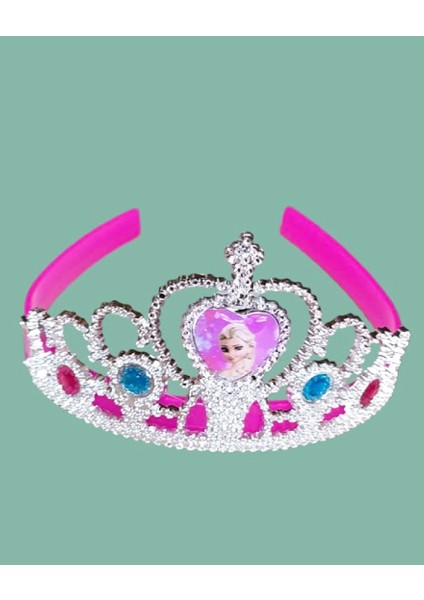Prenses Elsa Taç (koyu pembe)