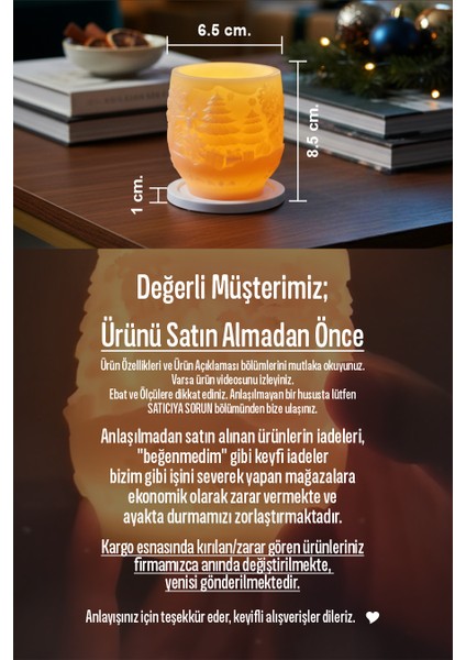 Dreamlight Kış Masalı Fener Mumu - Mum Oda Kokusu ve Gece Lambası indirimleri