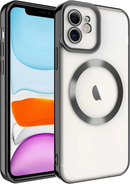 Iphone 12 Kılıf Kross Magneticsafe Kapak - Siyah