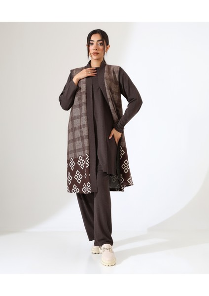 Pamuk Örme Yelek Üç Parça Takım fırsatları