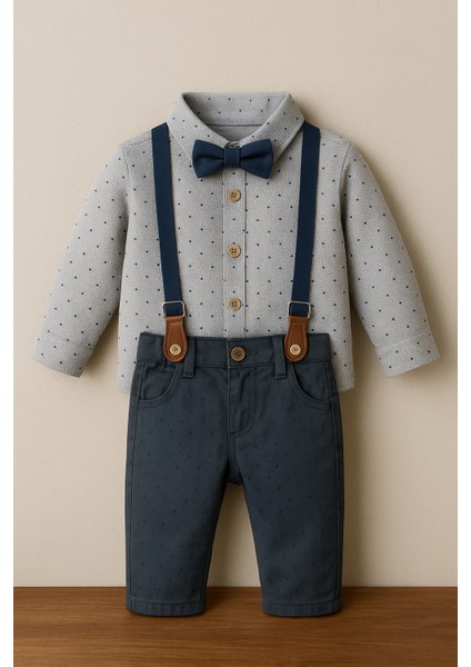 Erkek Bebek Papyonlu Askılı Takım fiyatları
