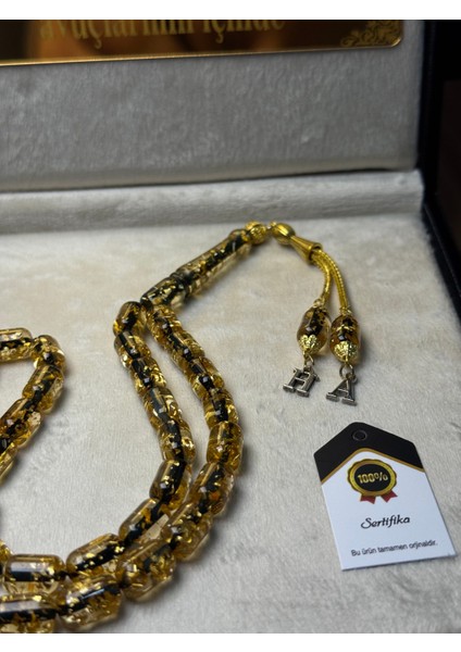 Kişiye Özel Tesbih,altın Parçacıklı Tesbih,özel Kutu Yazılı fiyatları