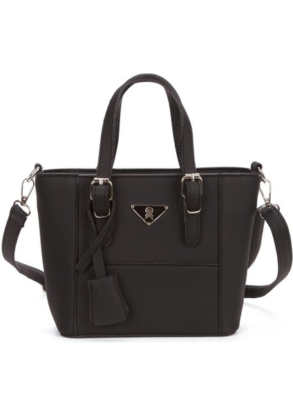 Kadın Kumaş Uzun Askılı El ve Omuz Çantası – Siyah – NEWPOLO371 fırsatları