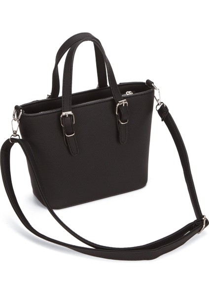 Kadın Kumaş Uzun Askılı El ve Omuz Çantası – Siyah – NEWPOLO371 indirimleri