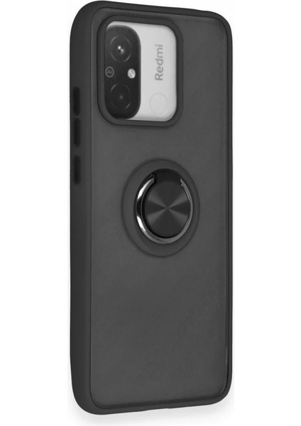 Ieg Xiaomi Redmi 12C Kılıf Montreal Yüzüklü Silikon Kapak - Siyah fiyatları