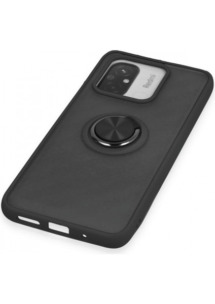 Ieg Xiaomi Redmi 12C Kılıf Montreal Yüzüklü Silikon Kapak - Siyah indirimleri