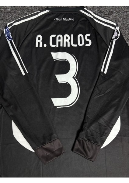 Roberto Carlos 3 Madrid 2006/07 Sezon Nostalji Siyah Uzun Kol Forması modelleri