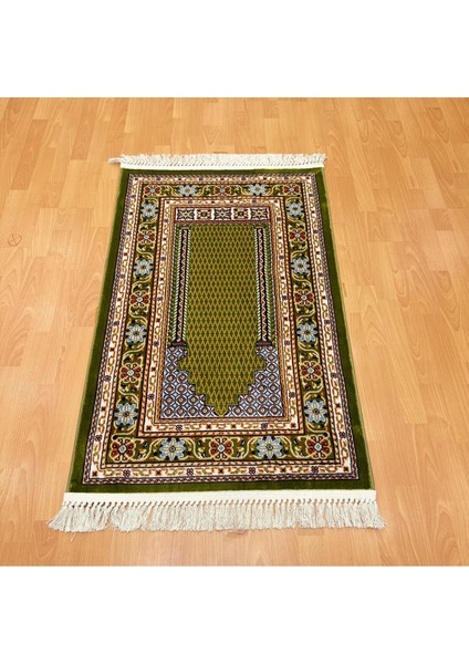 Lalezar Motifli Yünlü Seccade Yeşil fiyatları