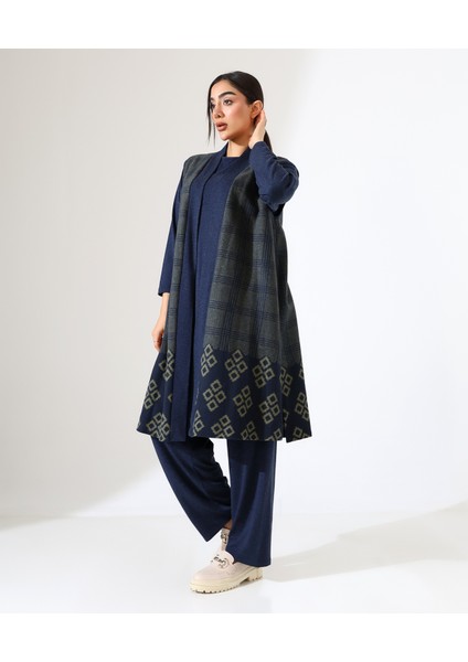 Pamuk Örme Yelek Üç Parça Takım modelleri