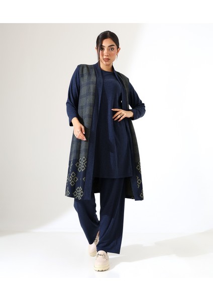 Pamuk Örme Yelek Üç Parça Takım fırsatları