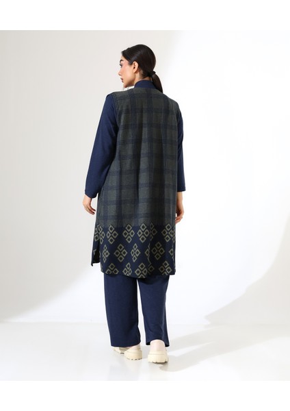 Pamuk Örme Yelek Üç Parça Takım