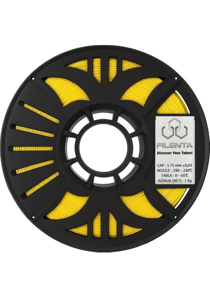 Sarı Pla Premium Filament 1.75MM 1kg