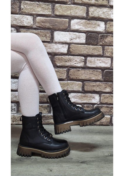 Içi Kürklü Kaydırmaz Kauçuk Taban Suya ve Soğuğa Dayanıklı Bağcıklı ve Fermuarlı Bot fırsatları