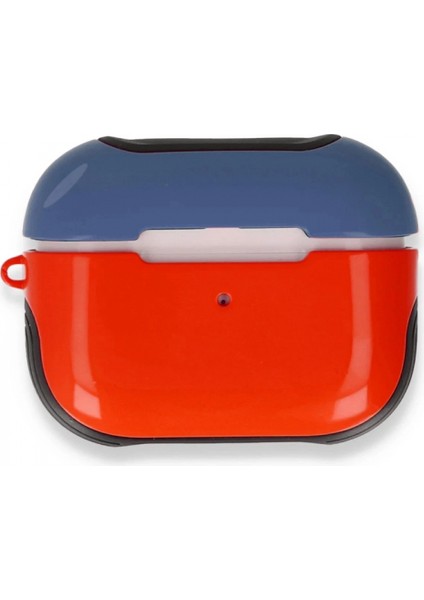 Airpods Pro (1.nesil) 3in1 Kılıf - Kırmızı-Lacivert fiyatları